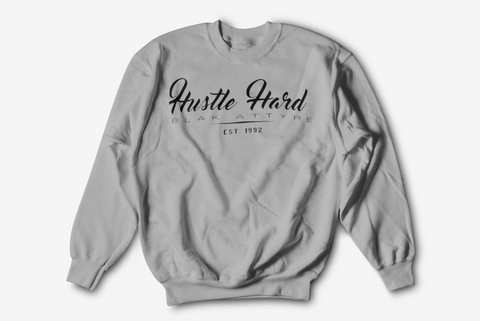 "Hustle Hard" Crew Fleece Sweatshirt